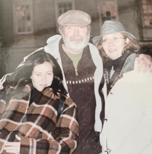 Rosa Elizabeth Doherty with her late husband and their daughter.